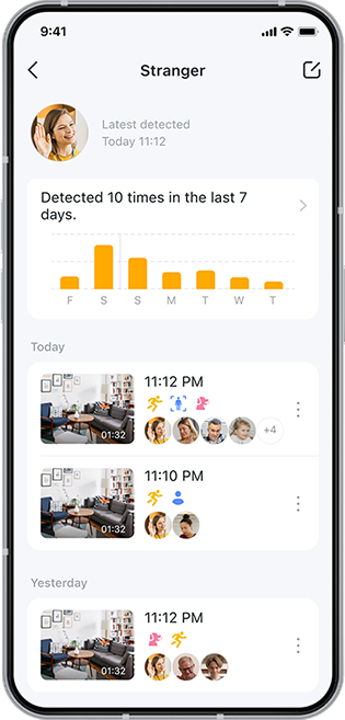 Récupération d'événements